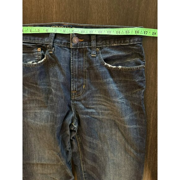 American Eagle Men's Dark Wash Loose Jeans Size 32/32 - Picture 6 of 10